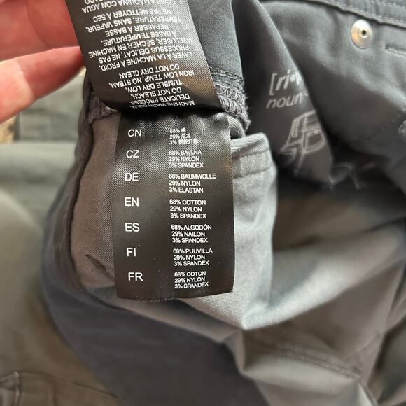 Vtg Kuhl Revolvr Pants Gotham Grey Patina Dye Men's Size 38x30 Actual 38x27 - Picture 8 of 9